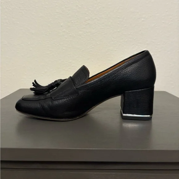 Franco Sarto Black Tassel Heels - Picture 3 of 5